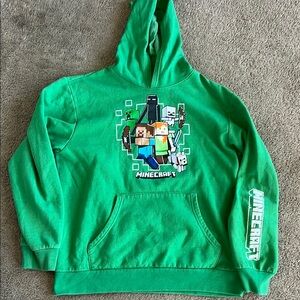 Green Minecraft Hoodie XL